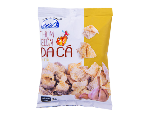 Da Cá Thơm Giòn Vị Tỏi 50g Phi Long ảnh 0