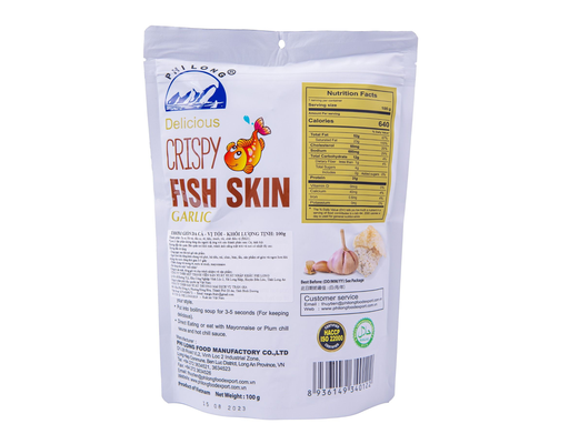Da Cá Thơm Giòn Vị Tỏi 50g Phi Long ảnh 1