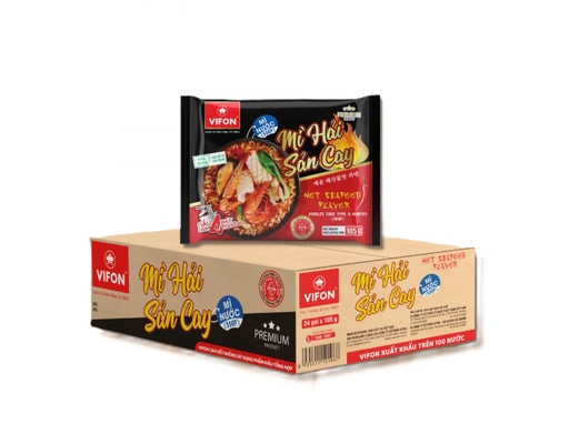 Thùng 24 Gói Mì Vifon Vị Hải Sản Cay Gói 105g Vifon ảnh 0