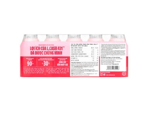 Lốc 5 Hộp Sữa Chua Uống Men Sống Probi Vị Dâu 65ml Vinamilk ảnh 1