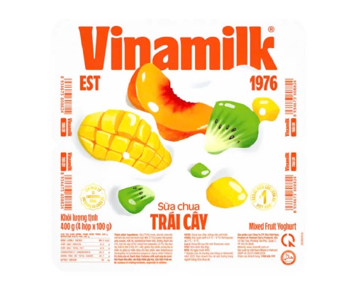 Lốc 4 Hộp Sữa Chua Ăn Trái Cây 100g Vinamilk ảnh 0