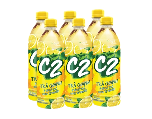 Thùng 24 Chai Trà Xanh Vị Chanh 455ml C2 ảnh 1