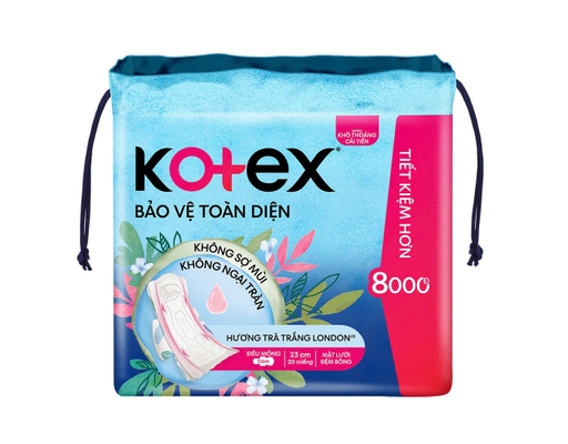 Băng Vệ Sinh Khô Thoáng Siêu Mỏng Cánh 20 Miếng Kotex ảnh 0