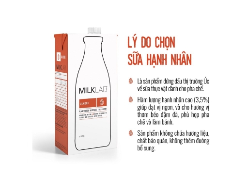 Sữa Hạnh Nhân Milklab Hộp 1L Milklab ảnh 2