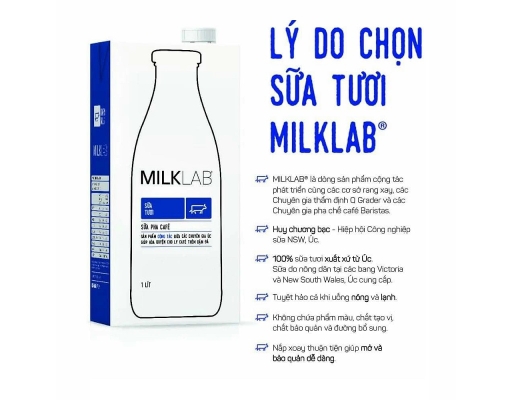 Sữa Tiệt Trùng Nguyên Kem 1L Milklab ảnh 2
