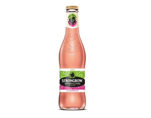 Thùng 24 Chai Nước Táo Lên Men Vị Kiwi Thanh Long 330ml Strongbow ảnh 1