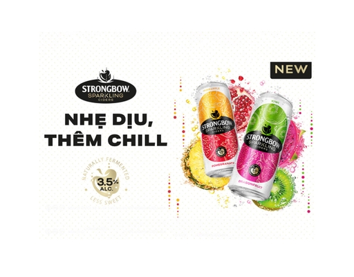 Thùng 24 Lon Nước Táo Lên Men Vị Thơm Lựu 320ml Strongbow ảnh 2
