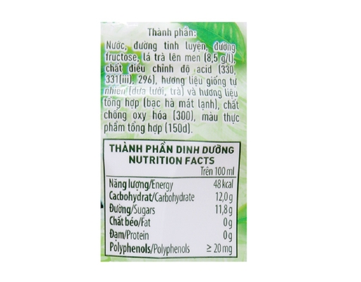 Trà Đen Vị Dưa Lưới Bạc Hà 455ml C2 ảnh 4