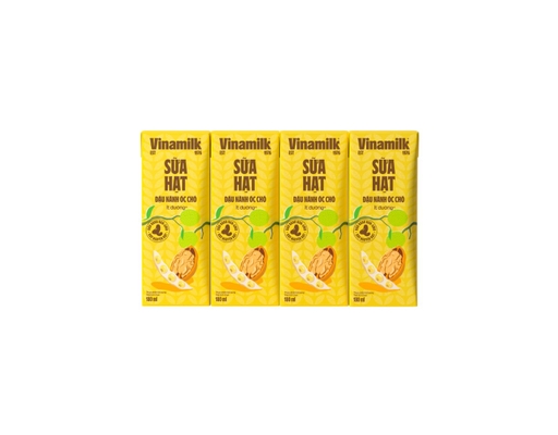 Lốc 4 Hộp Sữa Đậu Nành Óc Chó Vinamilk 180ml Vinamilk ảnh 0