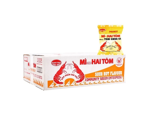Thùng 30 Gói Mì Miliket Hai Tôm Vị Chua Cay Gói 75G - 01928518 Miliket ảnh 0