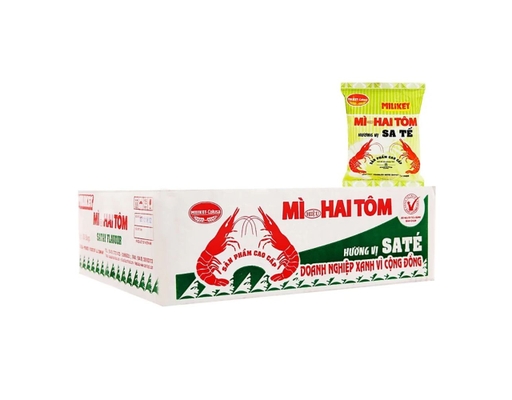Thùng 30 Gói Mì Miliket Hai Tôm Vị Sate Gói 75G - 01928877 Miliket ảnh 0