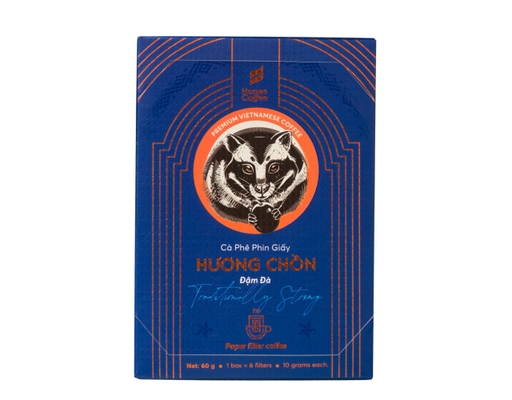 Cà Phê Phin Giấy Hương Chồn Đậm Đà 6 x 10g Honee Coffee ảnh 1