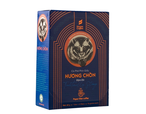 Cà Phê Phin Giấy Hương Chồn Đậm Đà 6 x 10g Honee Coffee ảnh 2