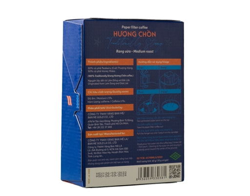 Cà Phê Phin Giấy Hương Chồn Đậm Đà 6 x 10g Honee Coffee ảnh 3