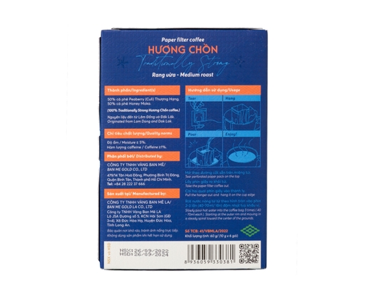 Cà Phê Phin Giấy Hương Chồn Đậm Đà 6 x 10g Honee Coffee ảnh 4