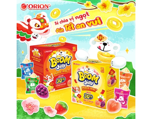 Kẹo Dẻo Boom Mix Hỗn Hợp Túi 200g Orion ảnh 2