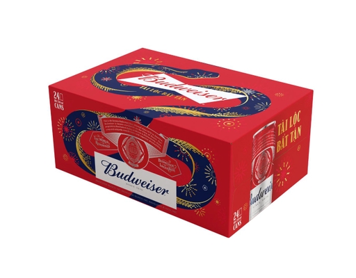 Thùng 24 Lon Bia Budweiser 330ml - 08291233 Budweiser ảnh 1