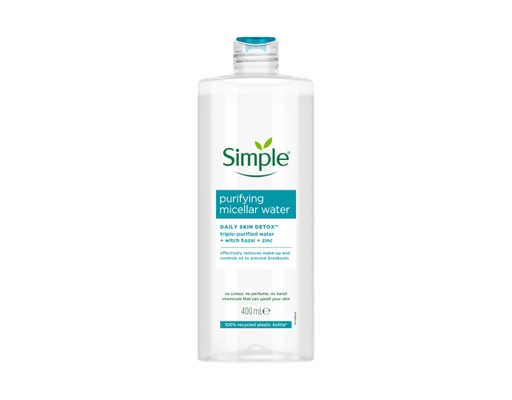 Nước Tẩy Trang Dành Cho Da Dầu Mụn Purifying Micellar Water 400ml Simple ảnh 1