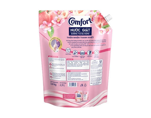 Nước Giặt Thiên Nhiên Thanh Khiết Hương Anh Đào Và Đào Tươi 3.1L Comfort ảnh 1