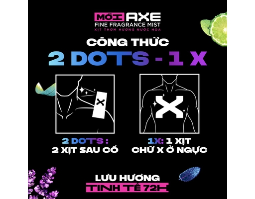 Xịt Thơm Nước Hoa Cao Cấp Hương Blue Lavender 135ml AXE ảnh 4