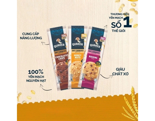 Bánh Quy Yến Mạch 3 Hương Vị 400g Quaker ảnh 4