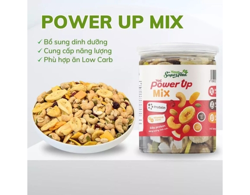 Hạt Power Up Mix Your Hũ 240g Superfood ảnh 1