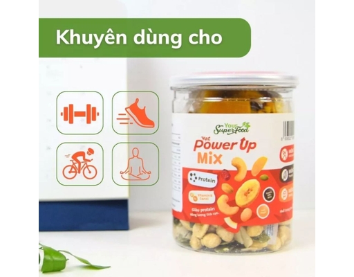 Hạt Power Up Mix Your Hũ 240g Superfood ảnh 6