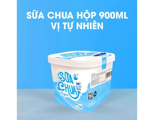 Sữa Chua Đông Lạnh Vị Tự Nhiên 900ml Trân Châu Hạ Long ảnh 1