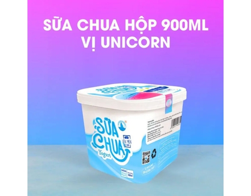 Sữa Chua Đông Lạnh Vị Unicorn 900ml Trân Châu Hạ Long ảnh 1