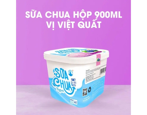 Sữa Chua Đông Lạnh Vị Việt Quất 900ml Trân Châu Hạ Long ảnh 1