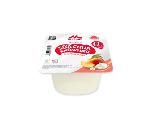 Lốc 4 Hộp Sữa Chua Không Béo Ít Đường Vị Đào 100g Morinaga ảnh 2