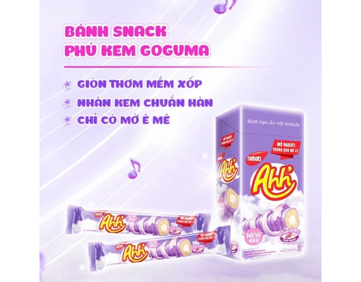Nabati bánh snack phủ kem goguma Ahh 90g giá tốt tại AEONESHOP