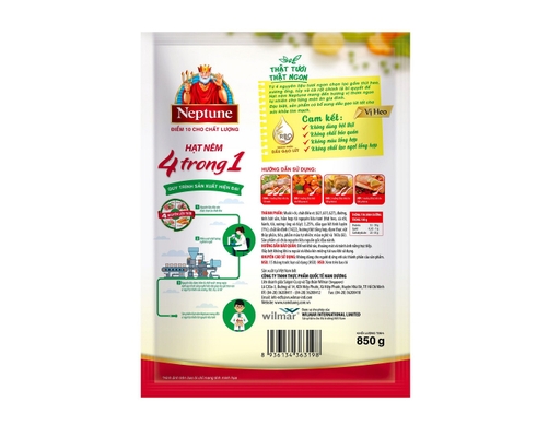 Hạt Nêm 4 Trong 1 Vị Heo 850g Neptune ảnh 1