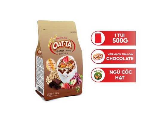 Yến Mạch Trái Cây Oatta Chocolate 500g