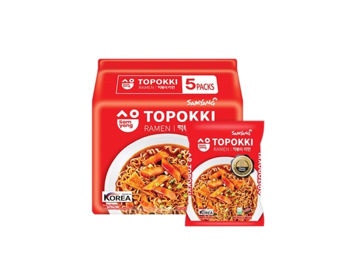 Lốc 5 Gói Mì Samyang Vị Topokki 80g Samyang ảnh 0