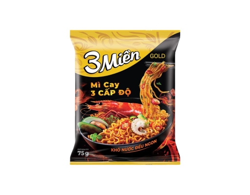 Mì 3 Miền Gold Cay 3 Cấp Độ Gói 75G 3 Miền ảnh 0