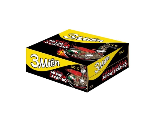 Thùng 30 Mì Cay 3 Cấp Độ Gold 75g - 09960985 3 Miền ảnh 0