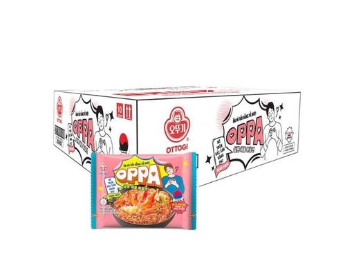 Thùng 30 Mì Trộn Oppa Vị Hải Sản Hành Phi 65g