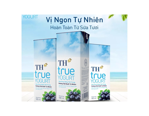 Lốc 4 Hộp Sữa Chua Uống Tiệt Trùng Hương Việt Quất - 4 x 180ml TH True Yogurt ảnh 4