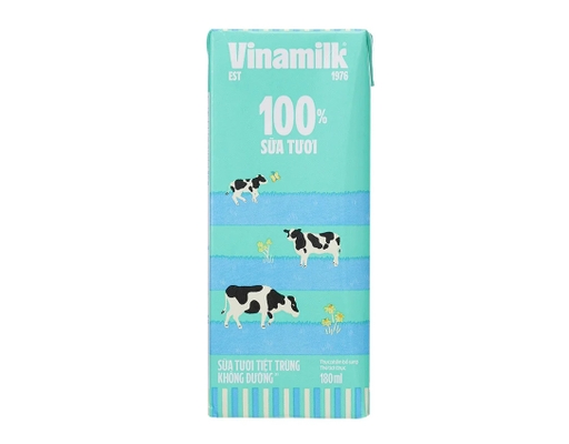 Lốc 4 Hộp Sữa Tiệt Trùng Không Đường Vinamilk 180ml Vinamilk ảnh 3