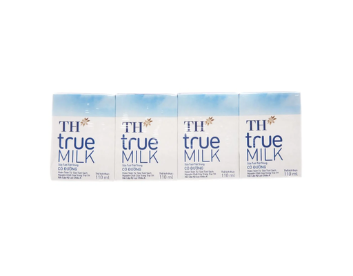 Lốc 4 Hộp Sữa Tươi Tiệt Trùng Có Đường Th True Milk 110ml TH True Milk ảnh 0