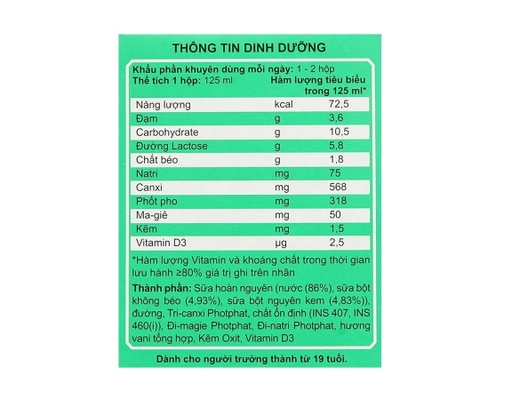 Lốc 4 Hộp Sữa Nước Anlene Hương Vani 110ml Anlene ảnh 4