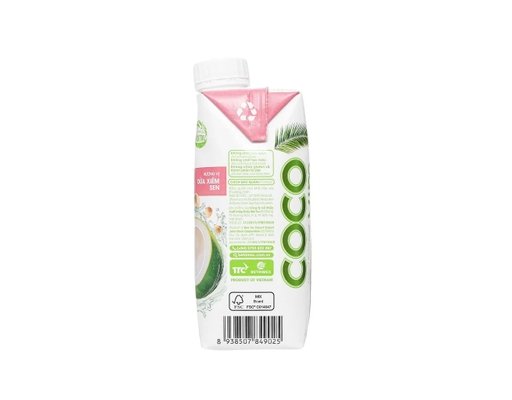 Nước Dừa Xiêm Sen 330ml Cocoxim ảnh 3