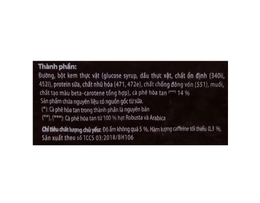 Cà Phê Hòa Tan 3 In 1 Gold Original 40 x 20g Vinacafe ảnh 3