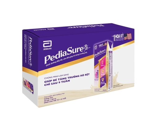 Thùng 48 Hộp Sữa Dinh Dưỡng Pha Sẵn Abbott Pediasure Hương Vani 180ml Pediasure ảnh 1