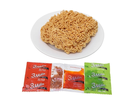 Thùng 30 Gói Mì 3 Miền Gold Chua Cay Thái 75G 3 Miền ảnh 3