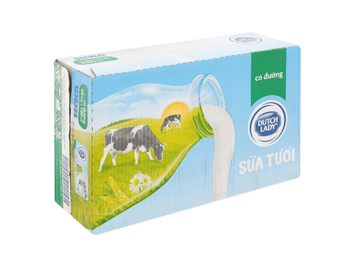 Thùng 48 Hộp Sữa Tươi Có Đường Dutch Lady Cô Gái Hà Lan 180ml Dutch Lady ảnh 0