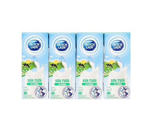 Thùng 48 Hộp Sữa Tươi Có Đường Dutch Lady Cô Gái Hà Lan 180ml Dutch Lady ảnh 1