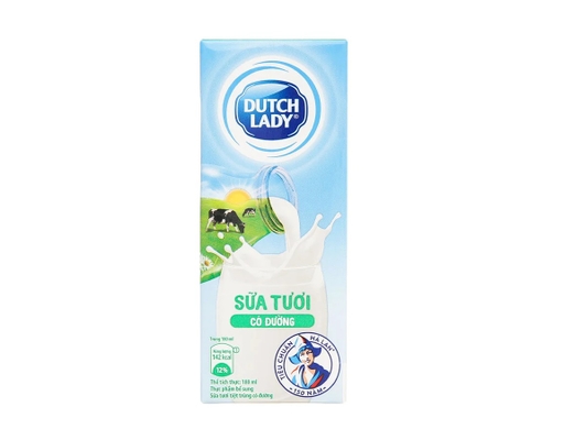 Thùng 48 Hộp Sữa Tươi Có Đường Dutch Lady Cô Gái Hà Lan 180ml Dutch Lady ảnh 4
