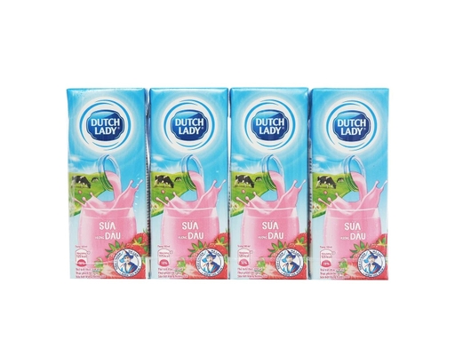 Thùng 48 Hộp Sữa Tươi Vị Dâu Dutch Lady Cô Gái Hà Lan 180ml Dutch Lady ảnh 1